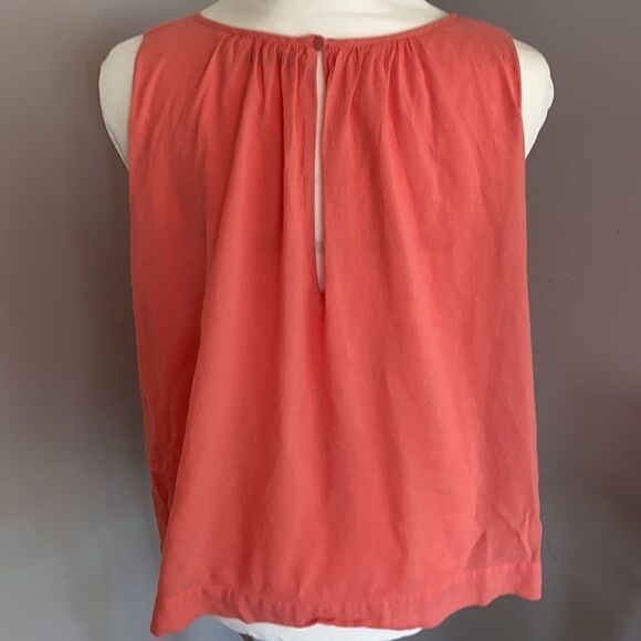 J Brand | Glowing Blossom Coral Flowy Tank | L - Picture 3 of 6
